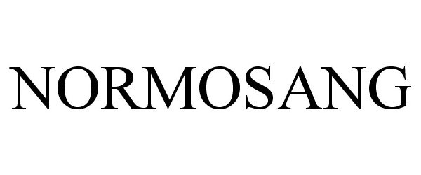 Trademark Logo NORMOSANG