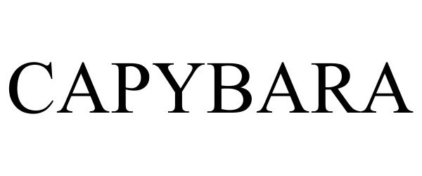 Trademark Logo CAPYBARA