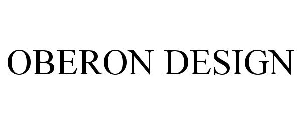 Trademark Logo OBERON DESIGN
