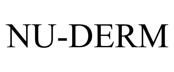 Trademark Logo NU-DERM