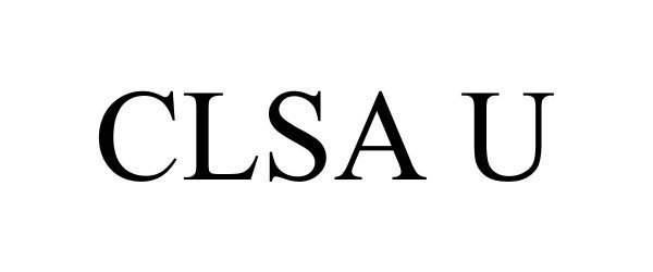 Trademark Logo CLSA U