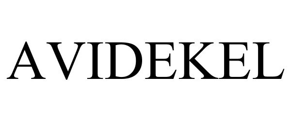 Trademark Logo AVIDEKEL
