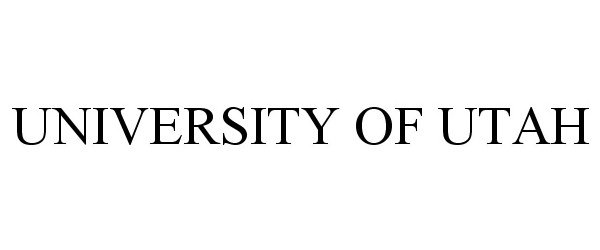 Trademark Logo UNIVERSITY OF UTAH