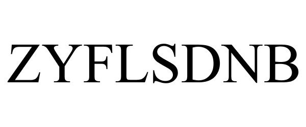 Trademark Logo ZYFLSDNB