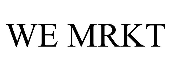 Trademark Logo WE MRKT