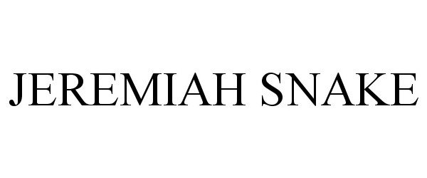 Trademark Logo JEREMIAH SNAKE