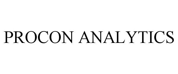 Trademark Logo PROCON ANALYTICS