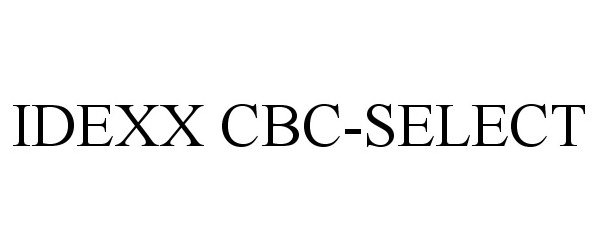 Trademark Logo IDEXX CBC-SELECT