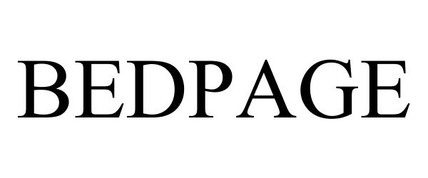 Trademark Logo BEDPAGE
