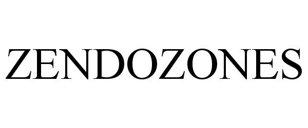 Trademark Logo ZENDOZONES