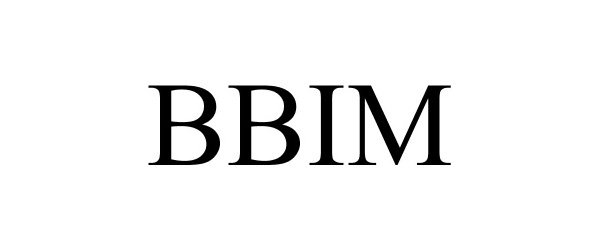 Trademark Logo BBIM