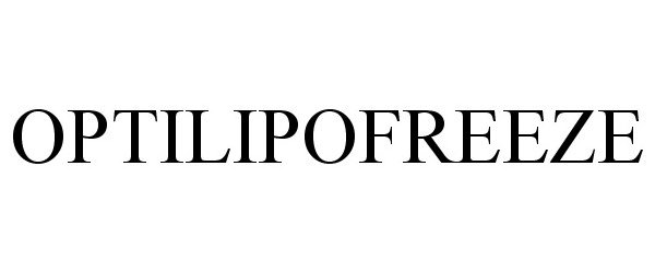 Trademark Logo OPTILIPOFREEZE