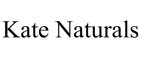 Trademark Logo KATE NATURALS