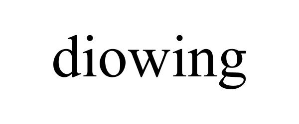 Trademark Logo DIOWING