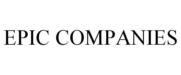 Trademark Logo EPIC COMPANIES