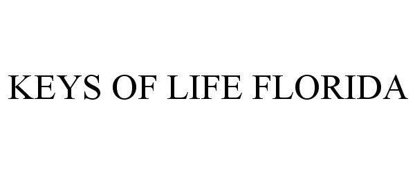 Trademark Logo KEYS OF LIFE FLORIDA