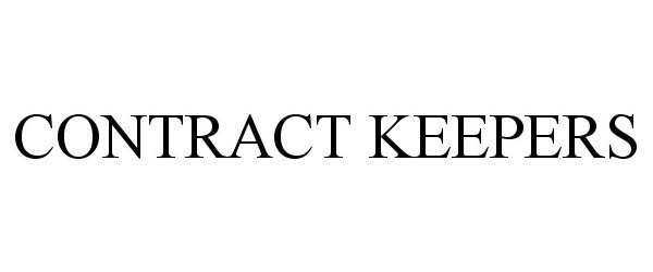 Trademark Logo CONTRACT KEEPERS