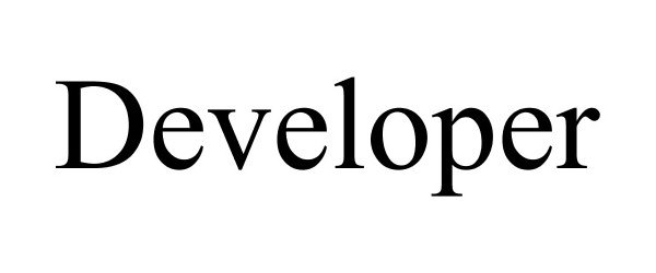 Trademark Logo DEVELOPER