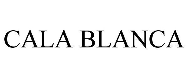 Trademark Logo CALA BLANCA