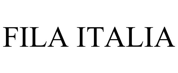 Trademark Logo FILA ITALIA