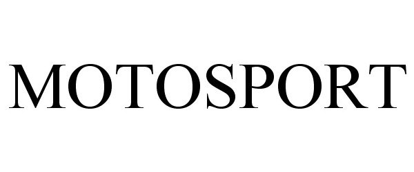 Trademark Logo MOTOSPORT