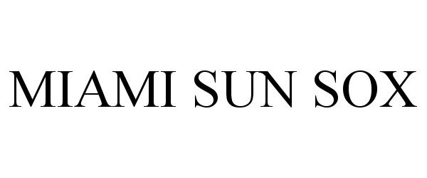  MIAMI SUN SOX