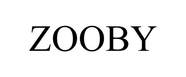 Trademark Logo ZOOBY