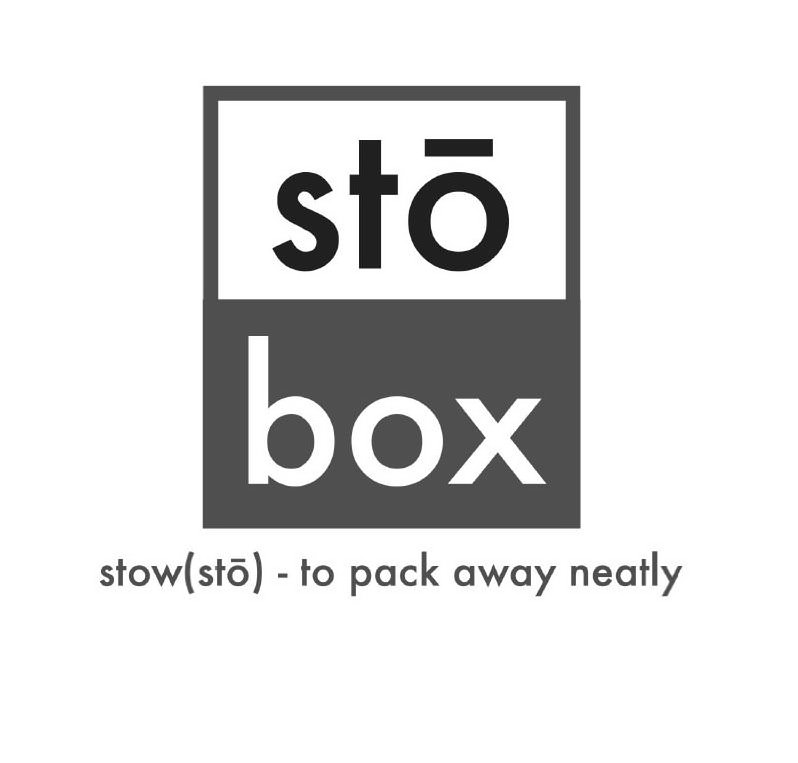Trademark Logo STO BOX STOW(STO) - TO PACK AWAY NEATLY