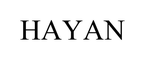 Trademark Logo HAYAN