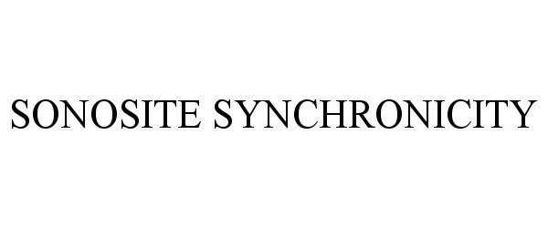 Trademark Logo SONOSITE SYNCHRONICITY