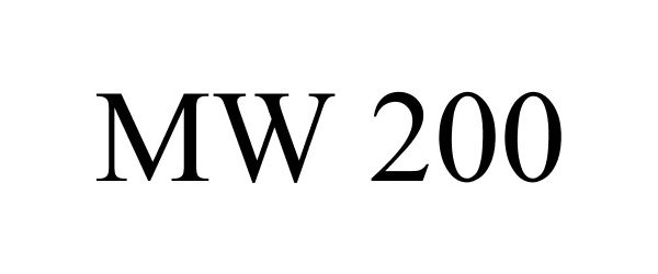 Trademark Logo MW 200