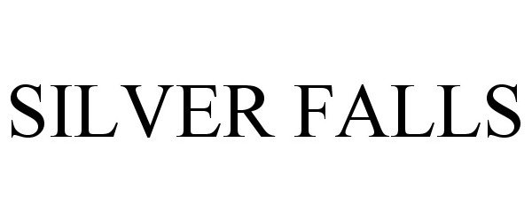 Trademark Logo SILVER FALLS