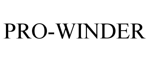 Trademark Logo PRO-WINDER