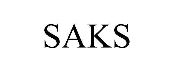 Trademark Logo SAKS