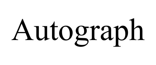 Trademark Logo AUTOGRAPH