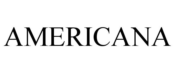 Trademark Logo AMERICANA