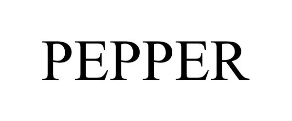 Trademark Logo PEPPER