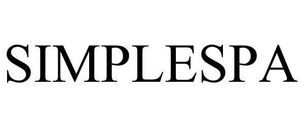 Trademark Logo SIMPLESPA