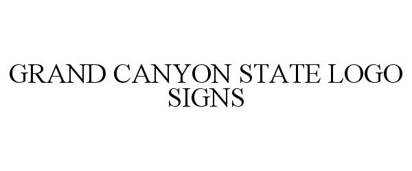  GRAND CANYON STATE LOGO SIGNS