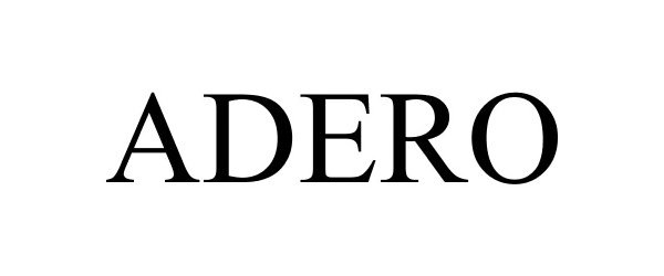 Trademark Logo ADERO