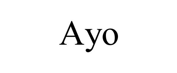 Trademark Logo AYO