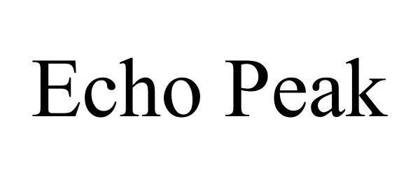 Trademark Logo ECHO PEAK