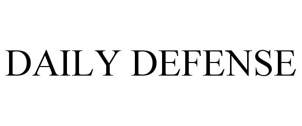 Trademark Logo DAILY DEFENSE