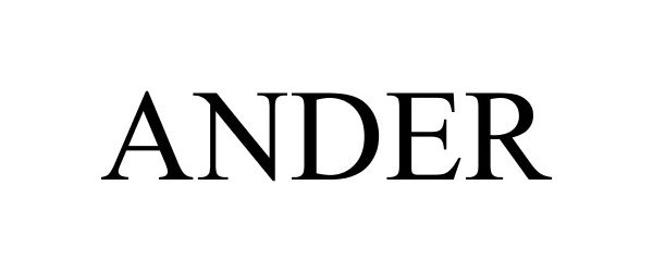 Trademark Logo ANDER