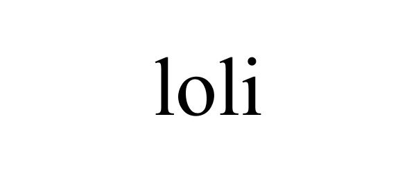 Trademark Logo LOLI