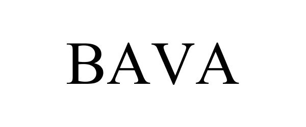 Trademark Logo BAVA
