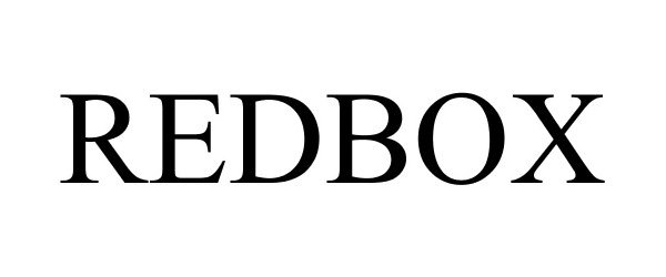 Trademark Logo REDBOX