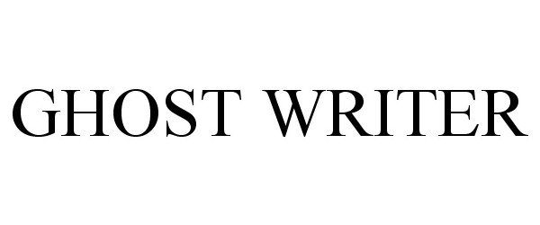 Trademark Logo GHOST WRITER