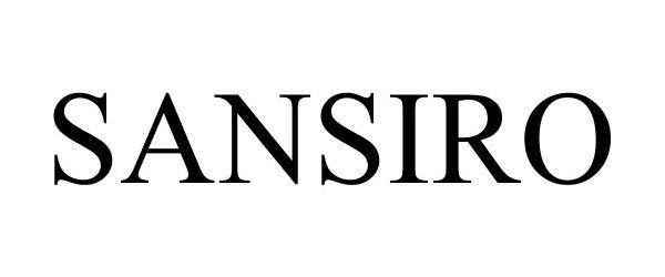 Trademark Logo SANSIRO