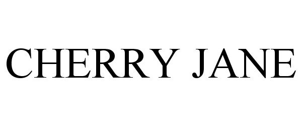 Trademark Logo CHERRY JANE